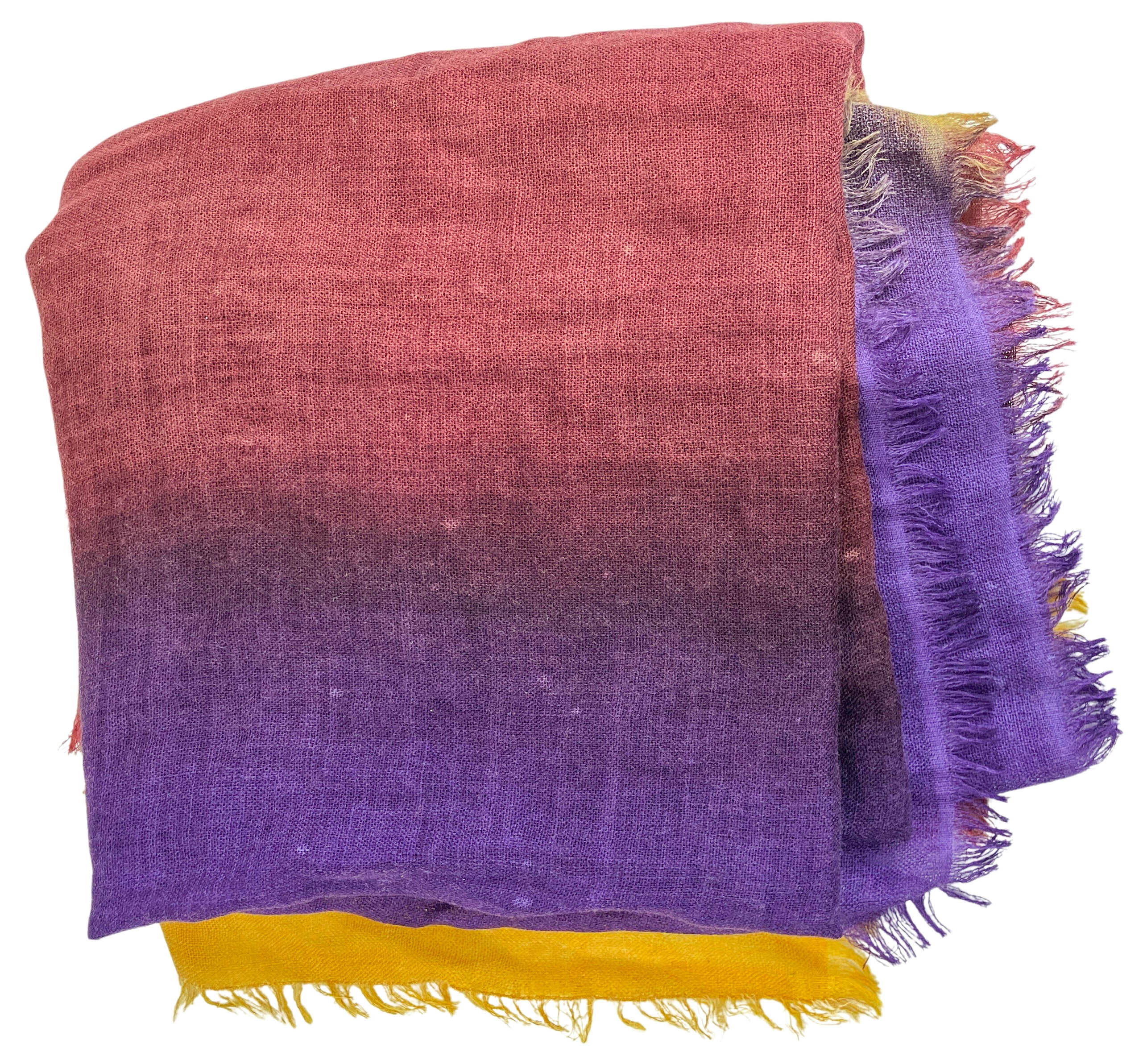 Bajra Scarf in Purple/Gold/Burgundy - Image 3