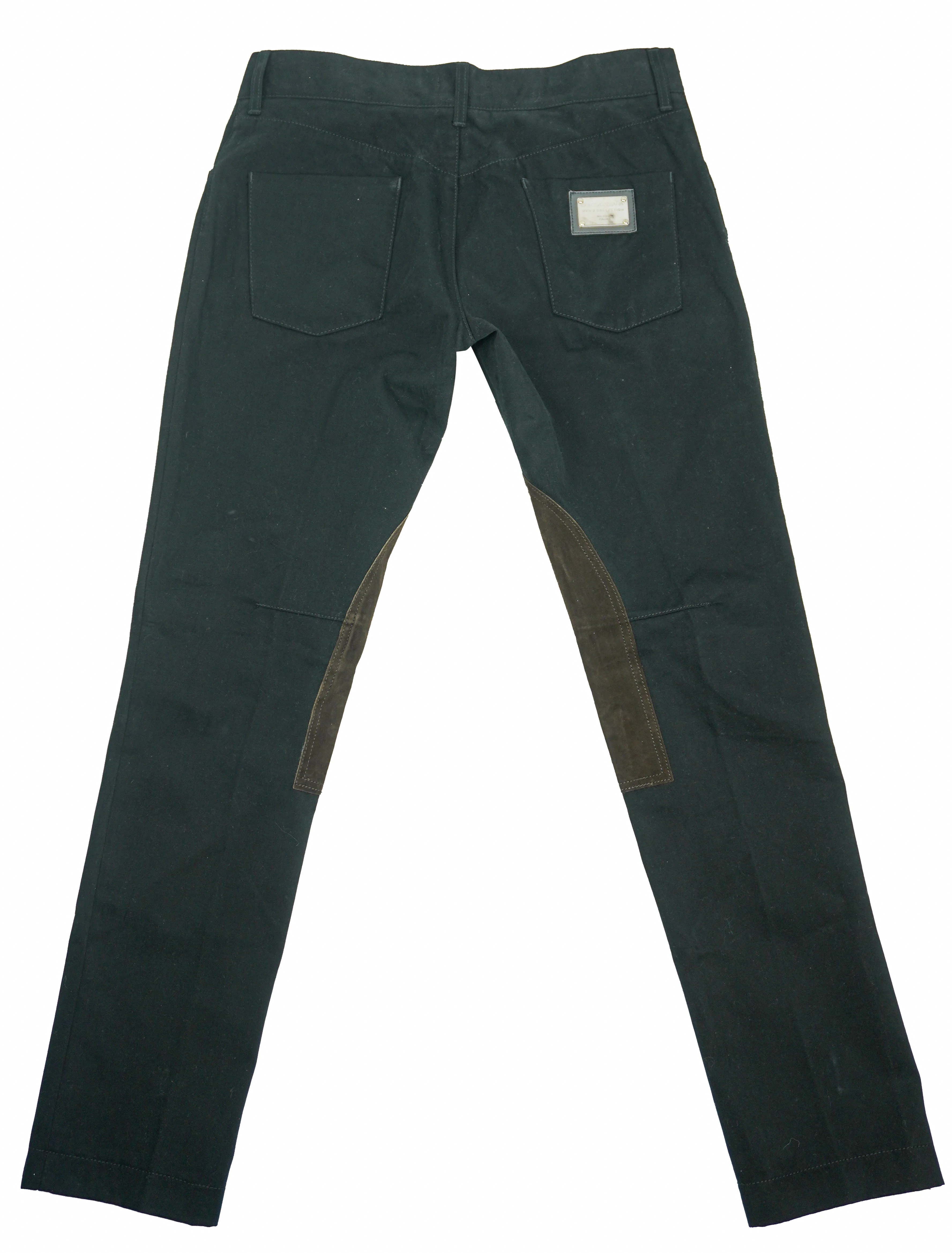 Dolce & Gabbana Patch Detail Pants in Black and Brown - Image 3