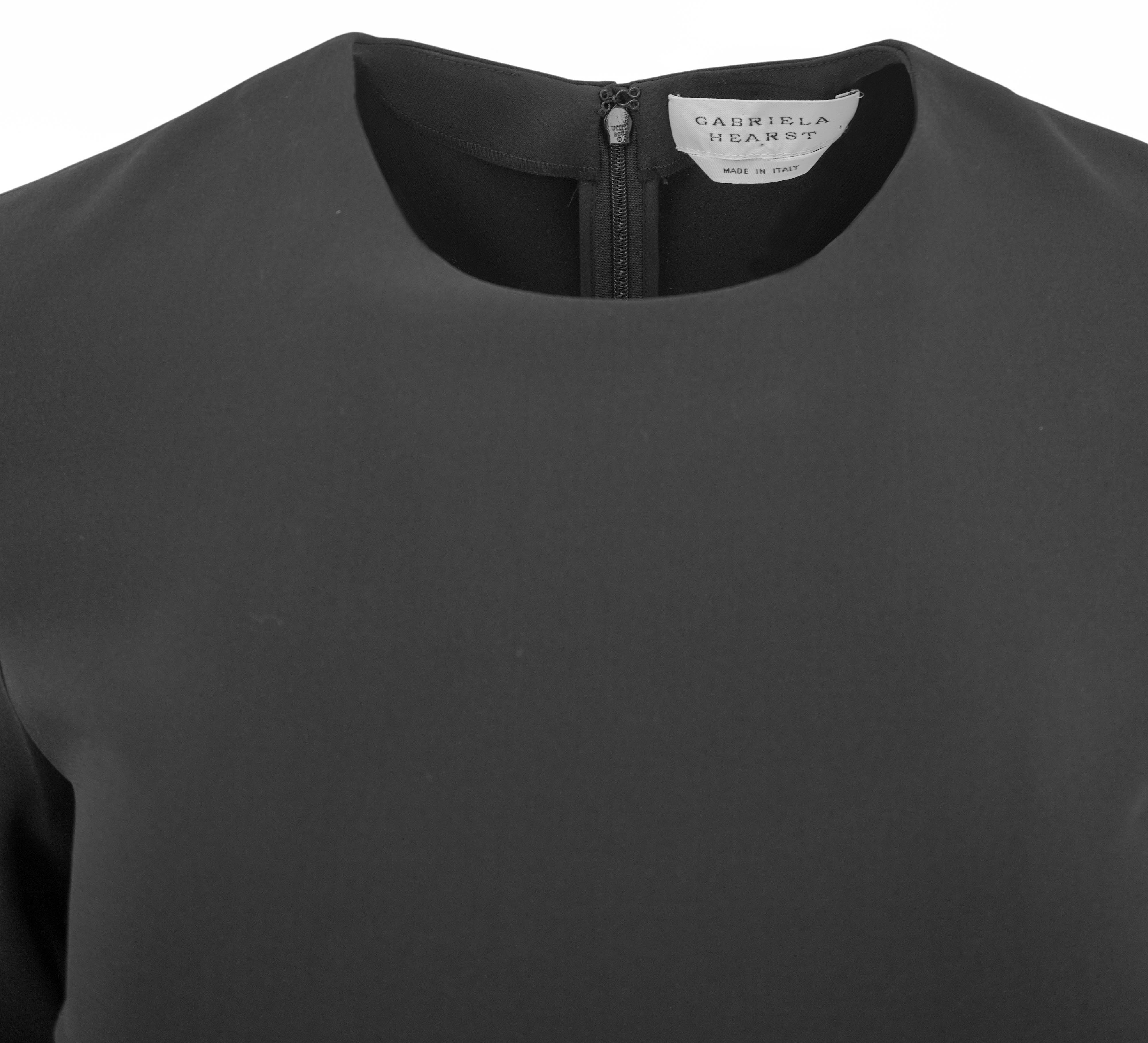 Gabriela Hearst Keller Tunic Dress in Black - Image 4