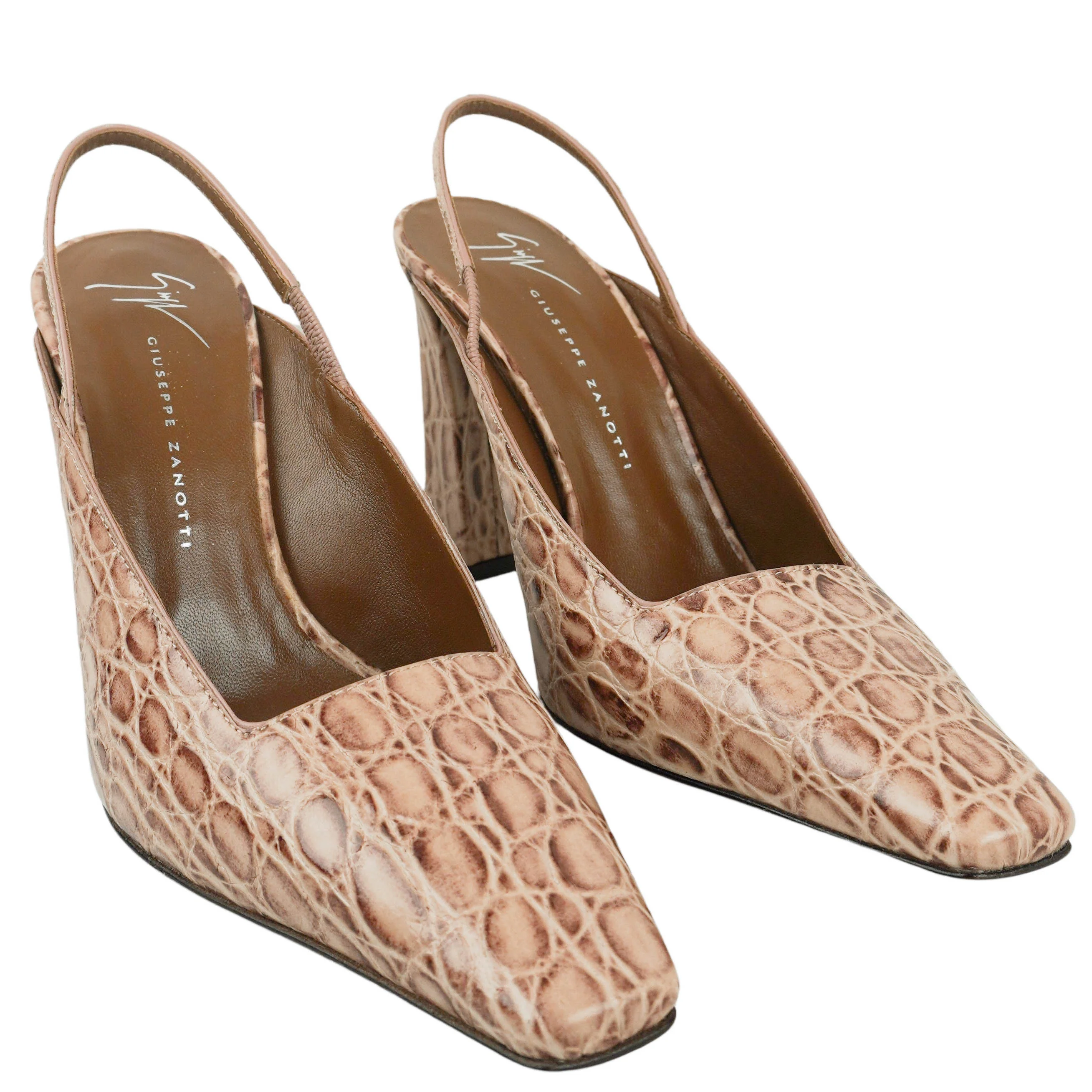 Giuseppe Brenda Slingback Heels in Cipria - Image 3