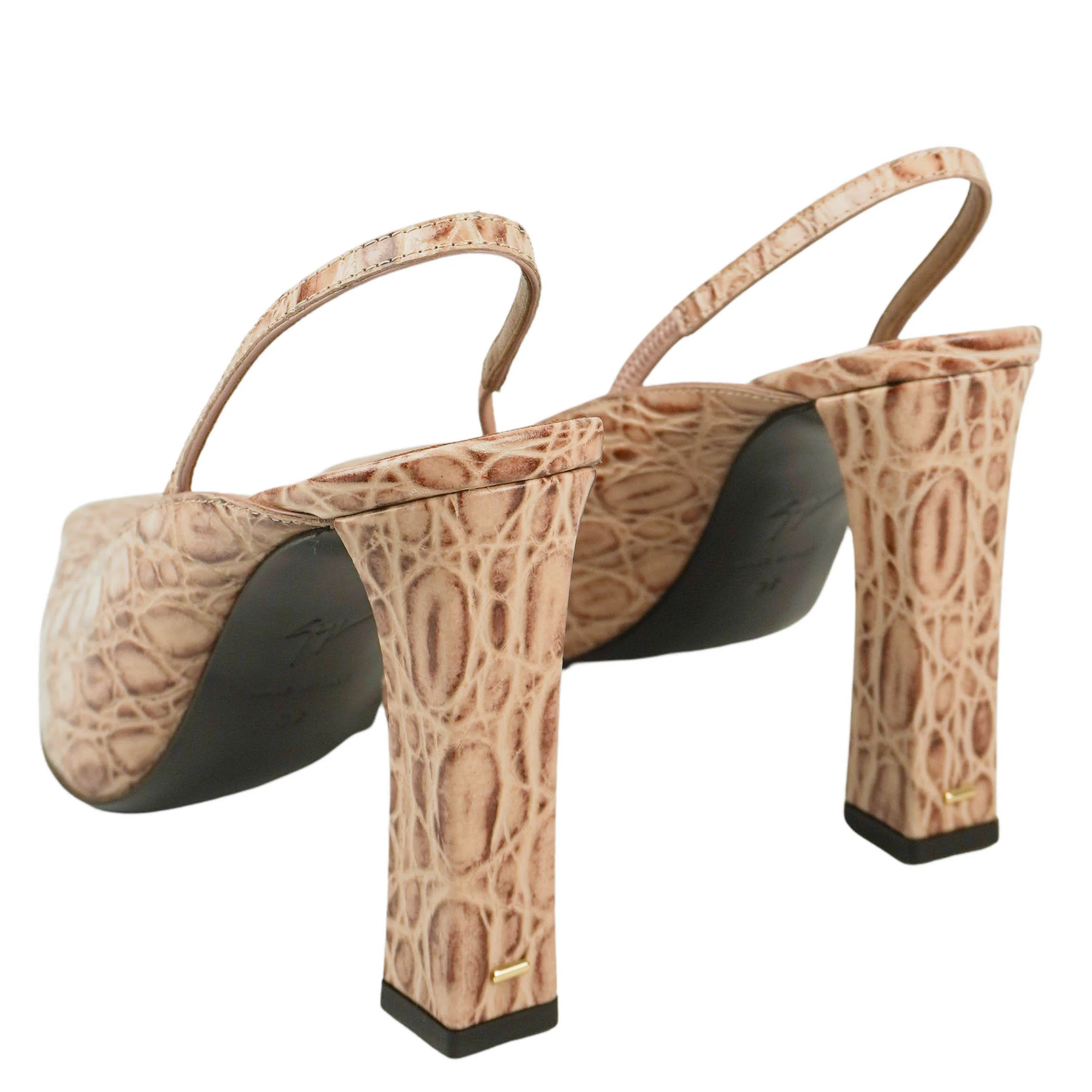Giuseppe Brenda Slingback Heels in Cipria - Image 4