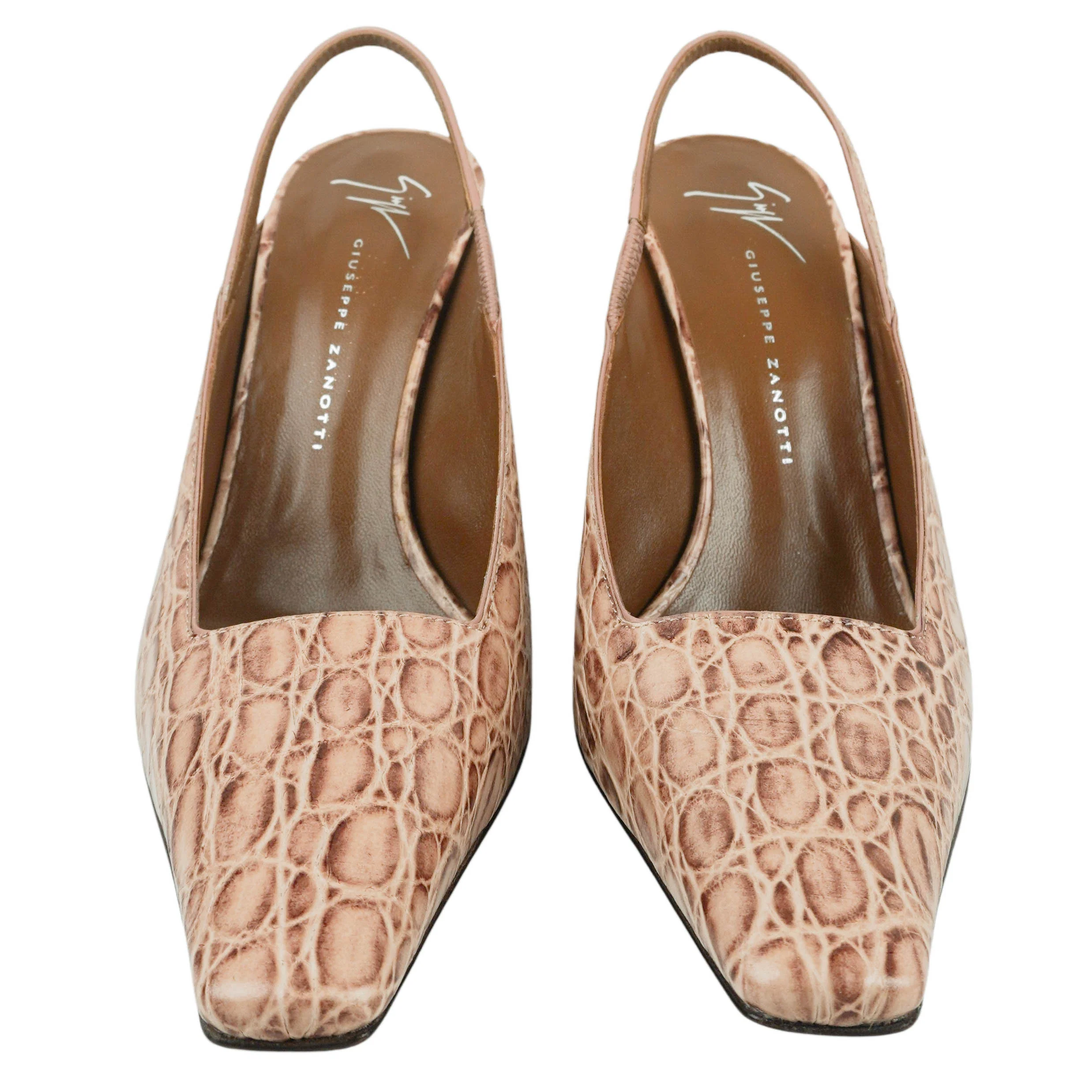 Giuseppe Brenda Slingback Heels in Cipria - Image 5