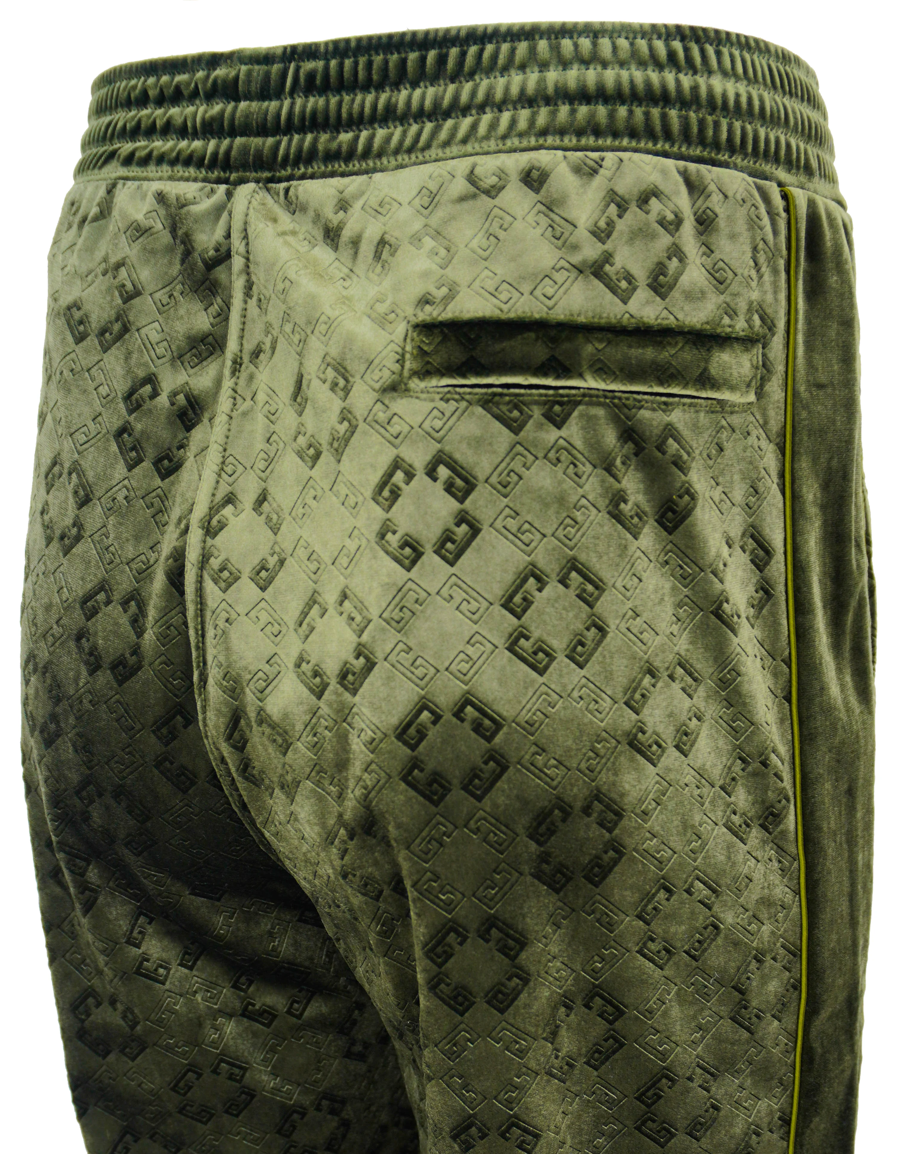Givenchy Velvet Monogram Sweatpants in Green - Image 4