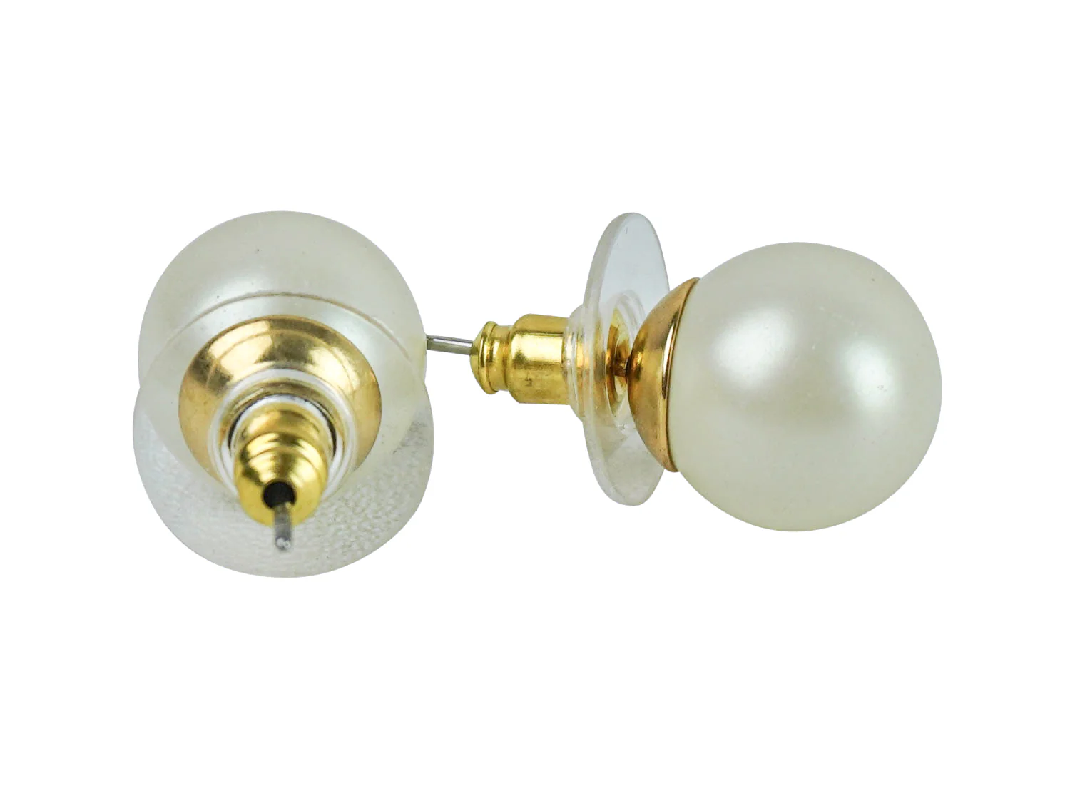 Kenneth Jay Lane Stud Earrings in Pearl - Image 3