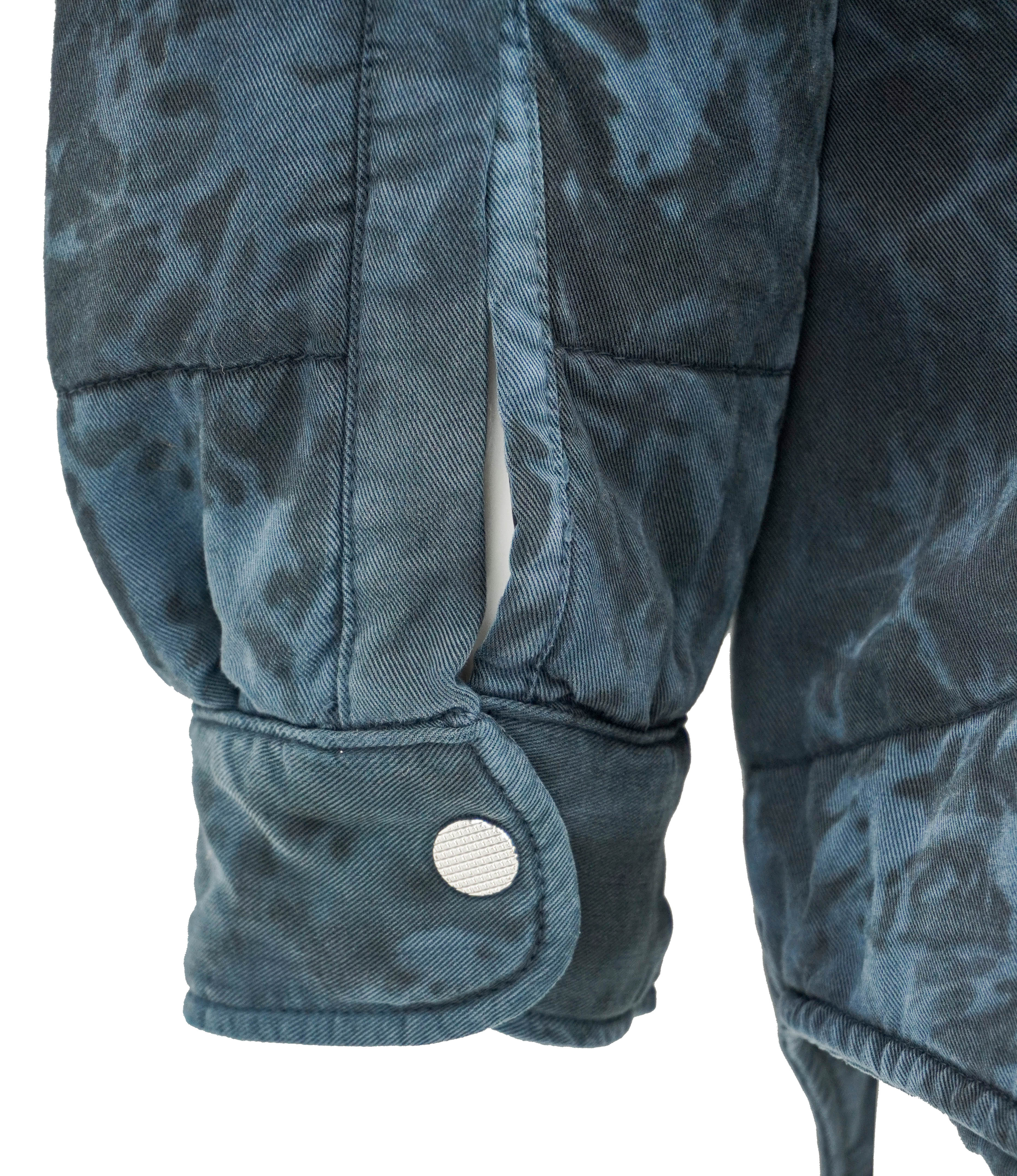 Lost Daze Tie-Dye Print Jacket in Dark Blue - Image 4