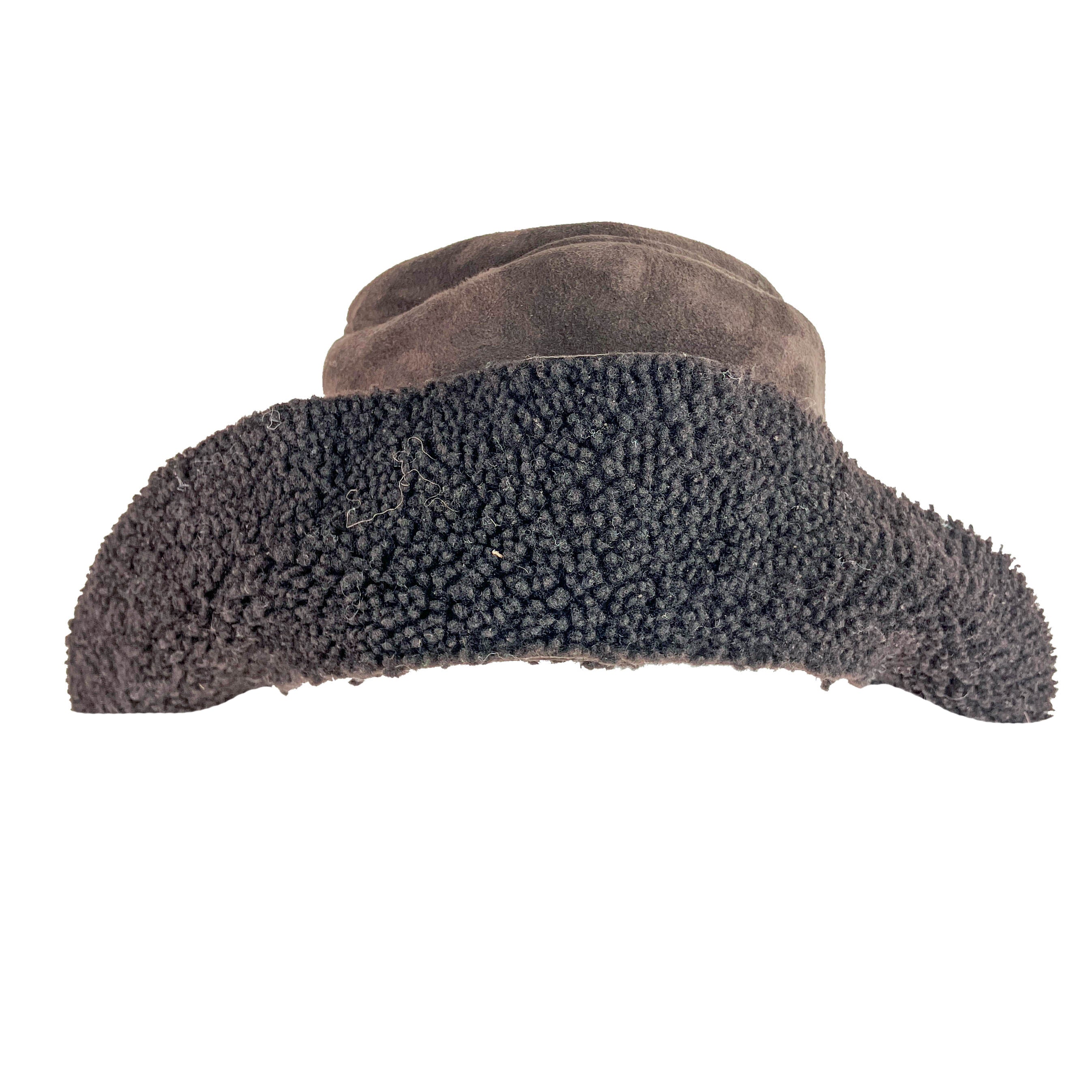 Maison Michel Fredo Shearling Bucket Hat in Brown - Image 5