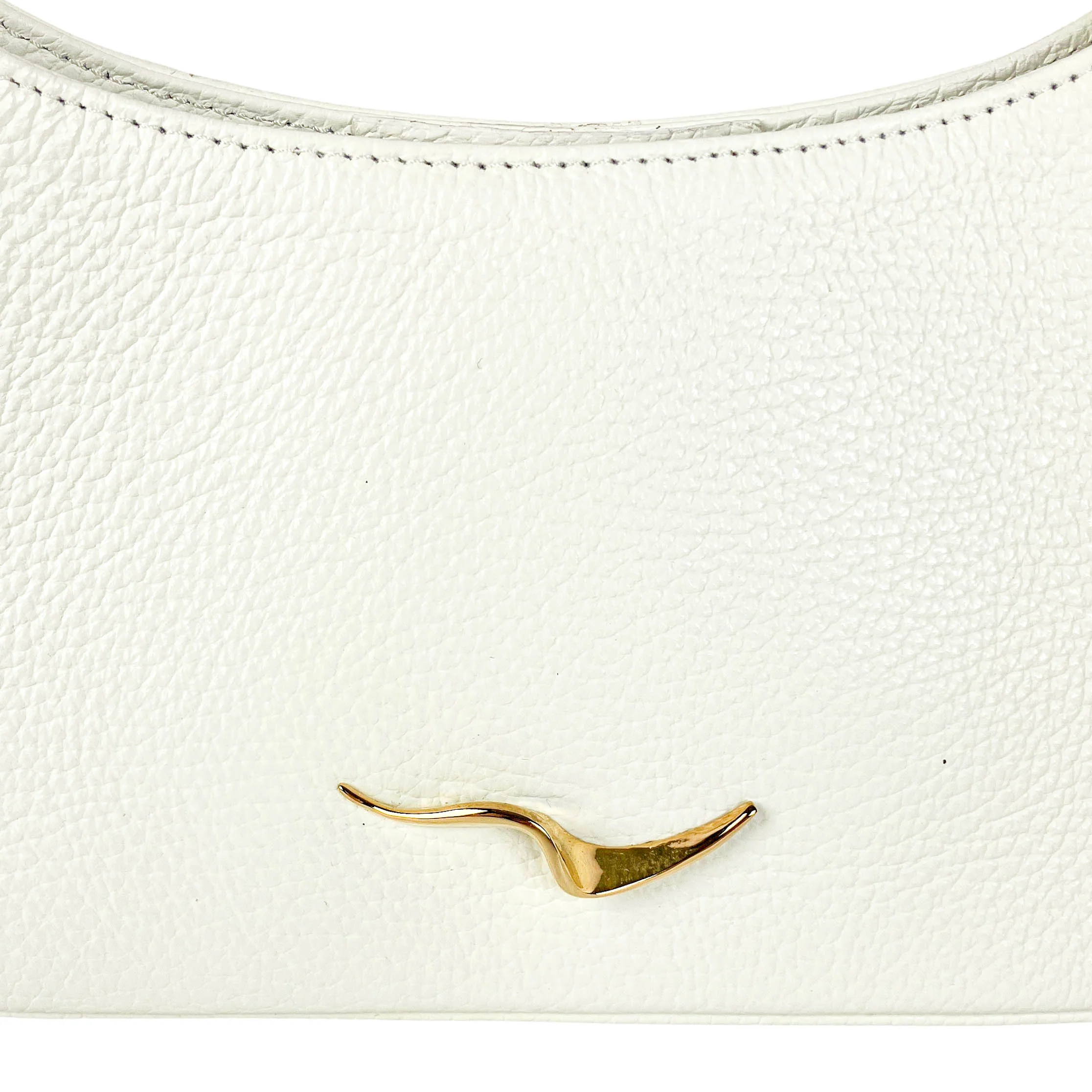 Manar Laktineh Bag with Crystal Embellisments in Cream - Image 3