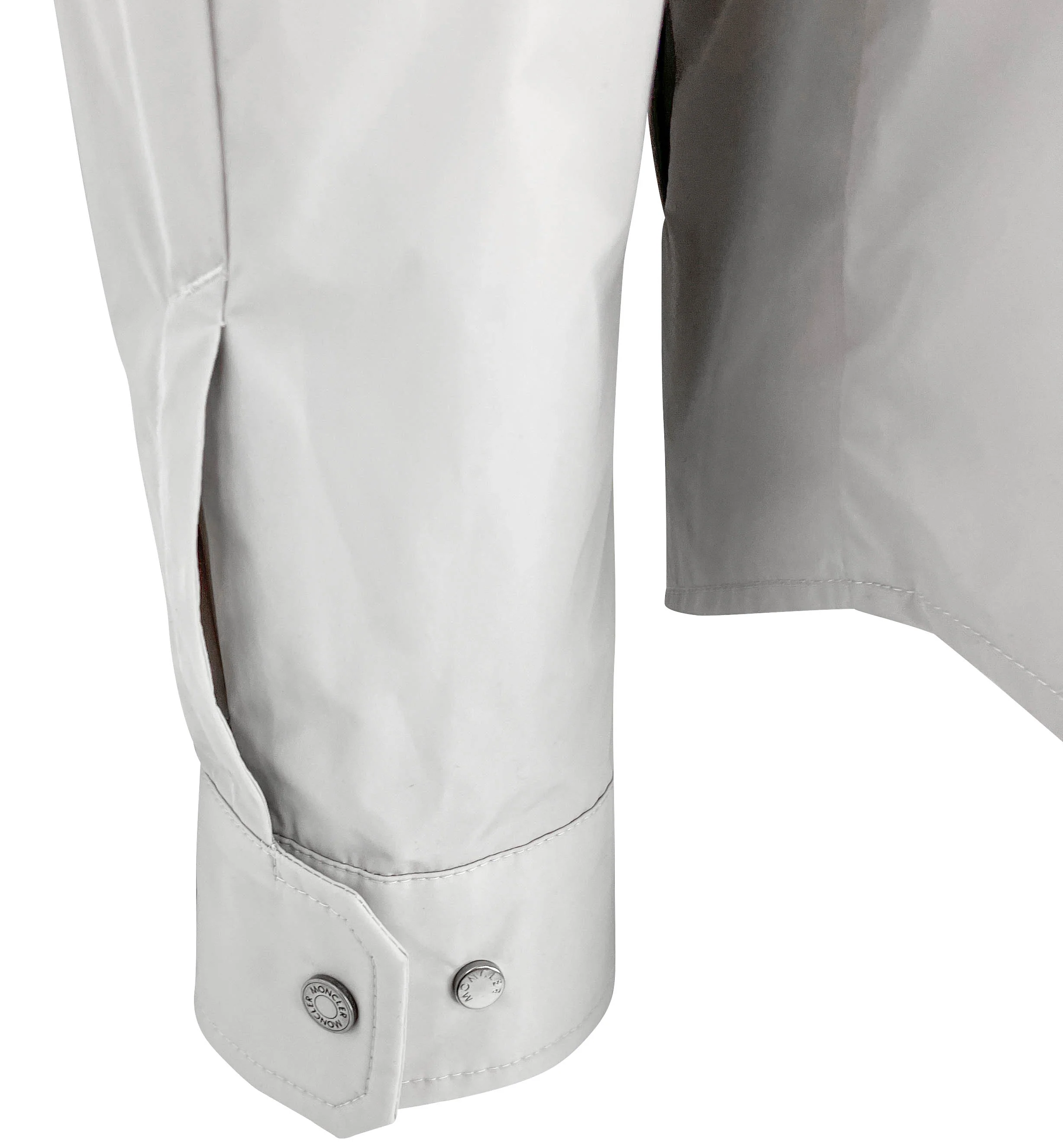 Moncler Double Pocket Long Sleeve Shirt in Grey Beige - Image 5