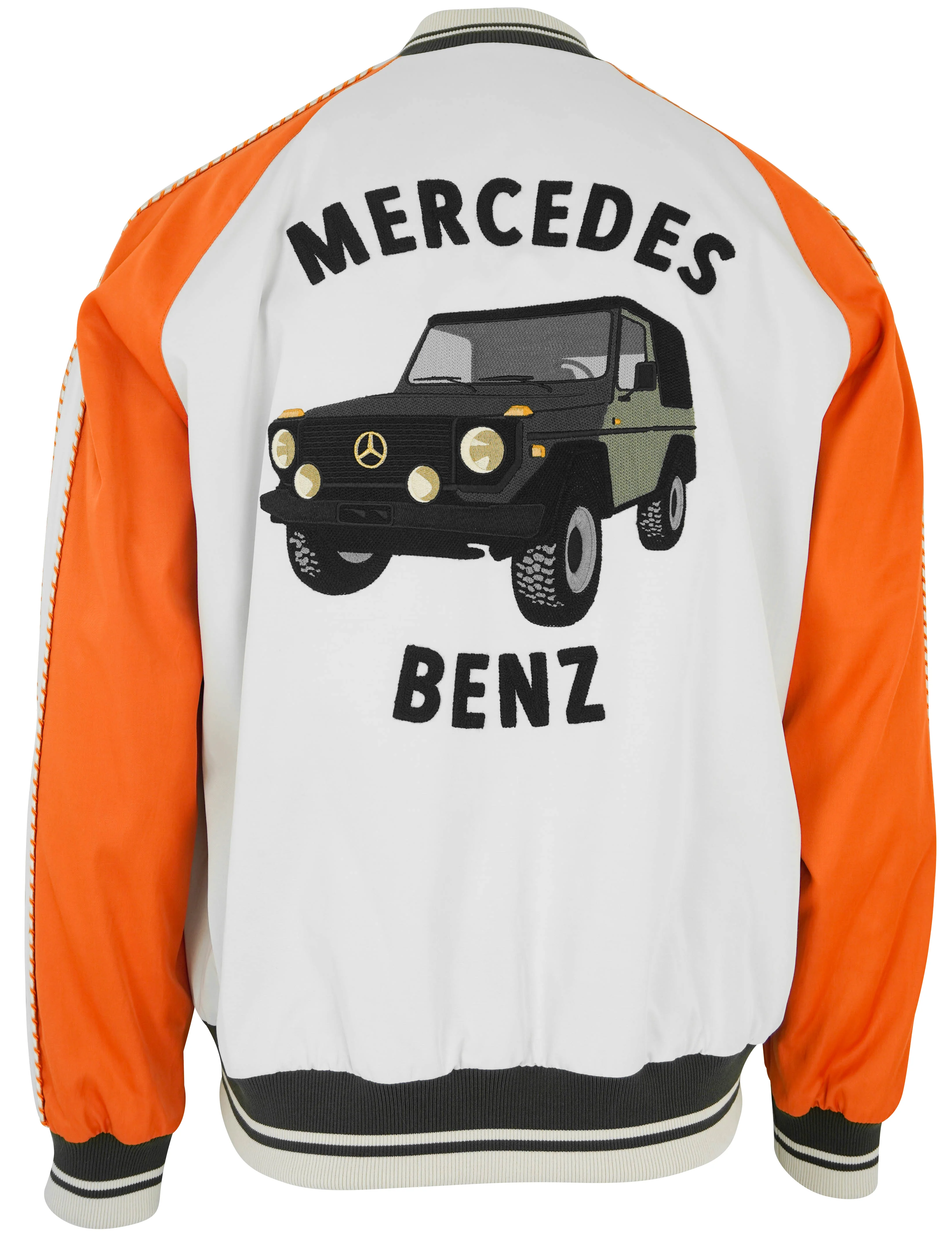 Moncler x Mercedes Benz Satet Reversible Jacket in Orange - Image 3