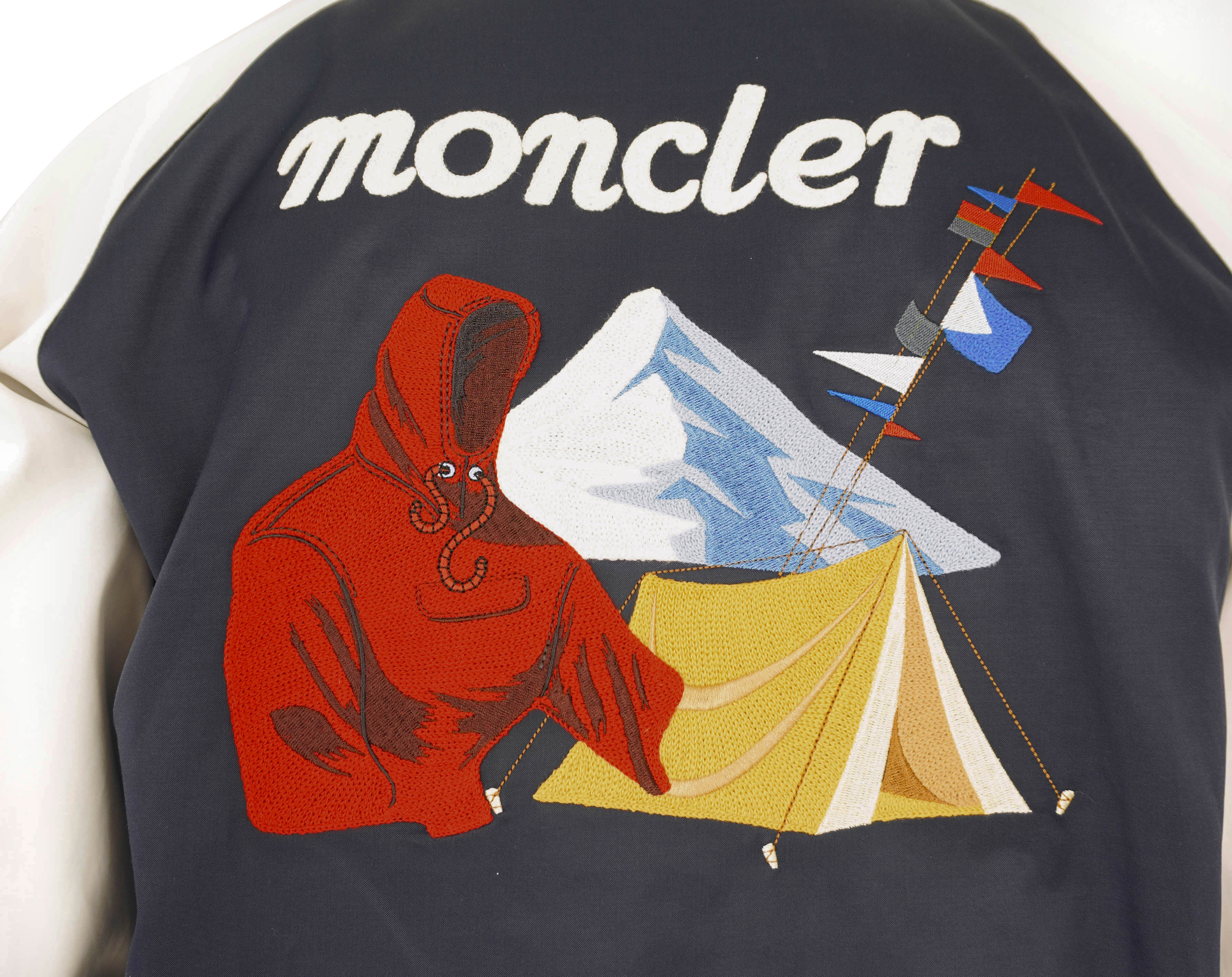 Moncler x Mercedes Benz Satet Reversible Jacket in Orange - Image 8