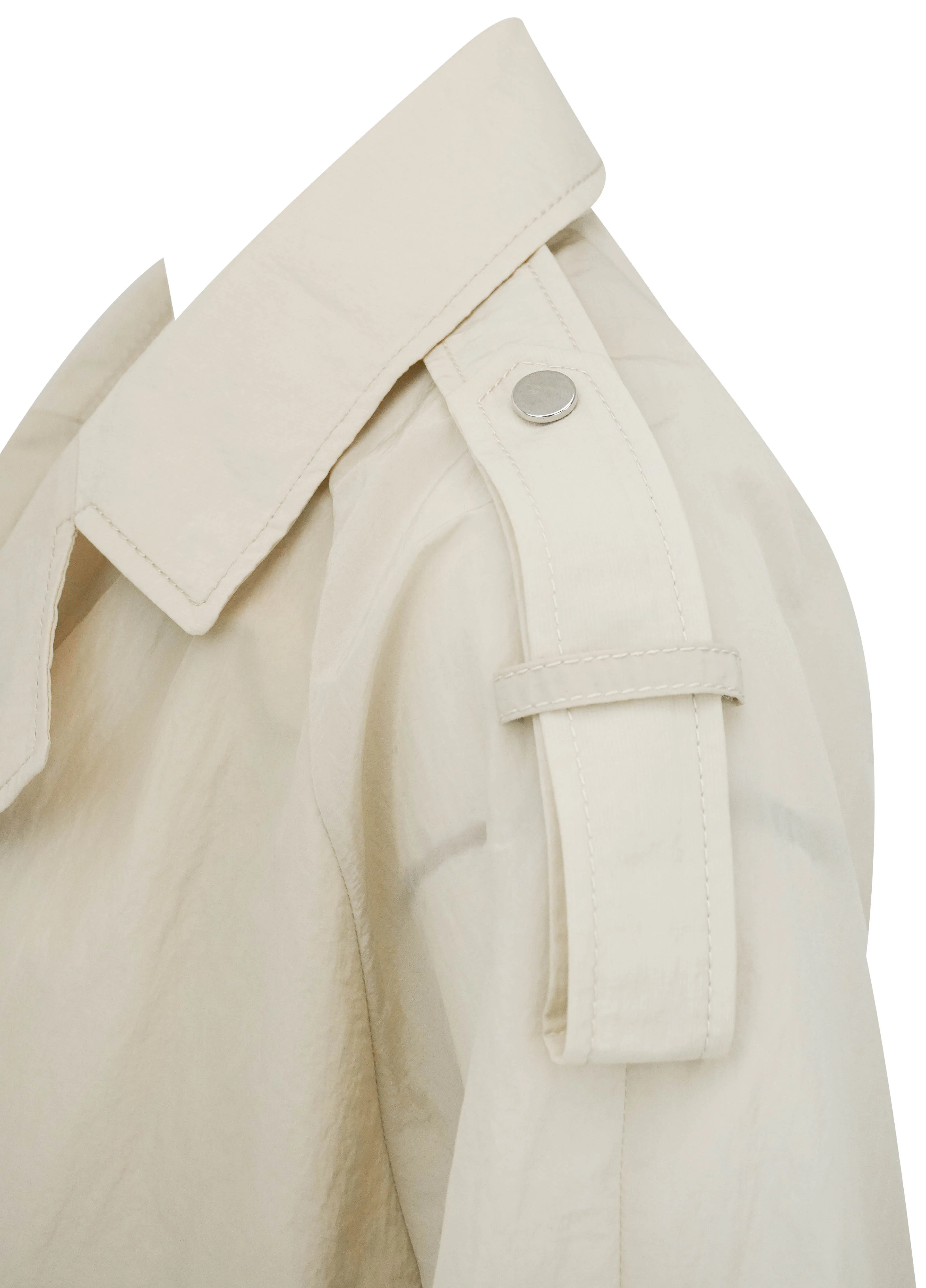 Partow Trench Coat in Beige - Image 4