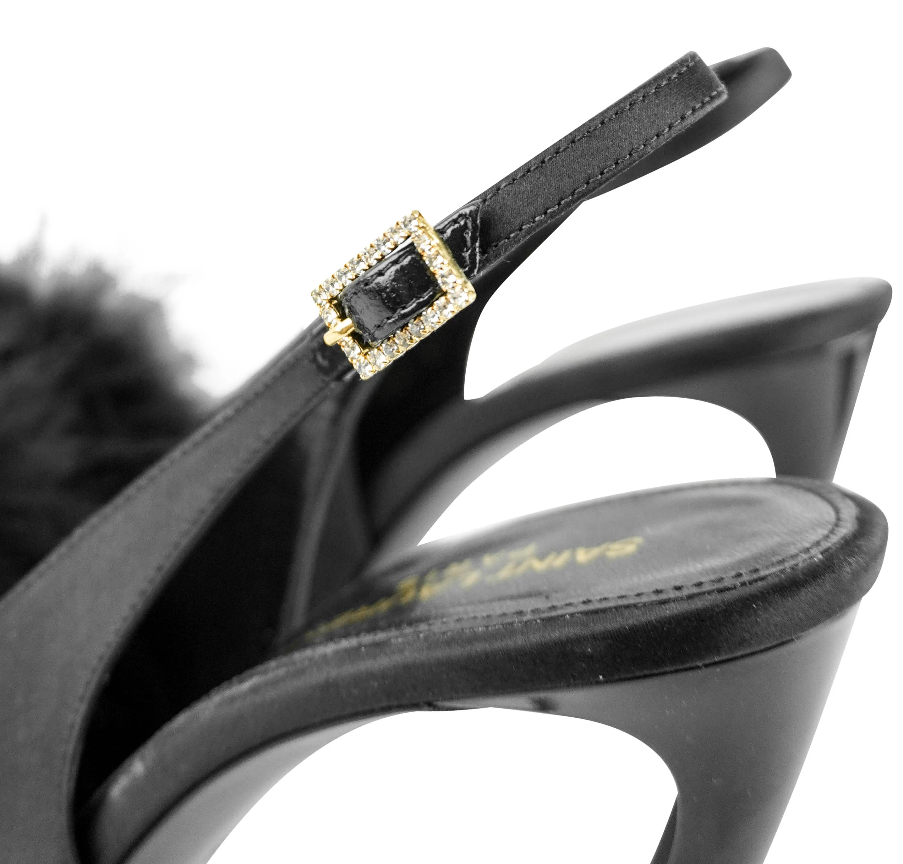 Saint Laurent Mae Slingback Heels in Black - Image 6