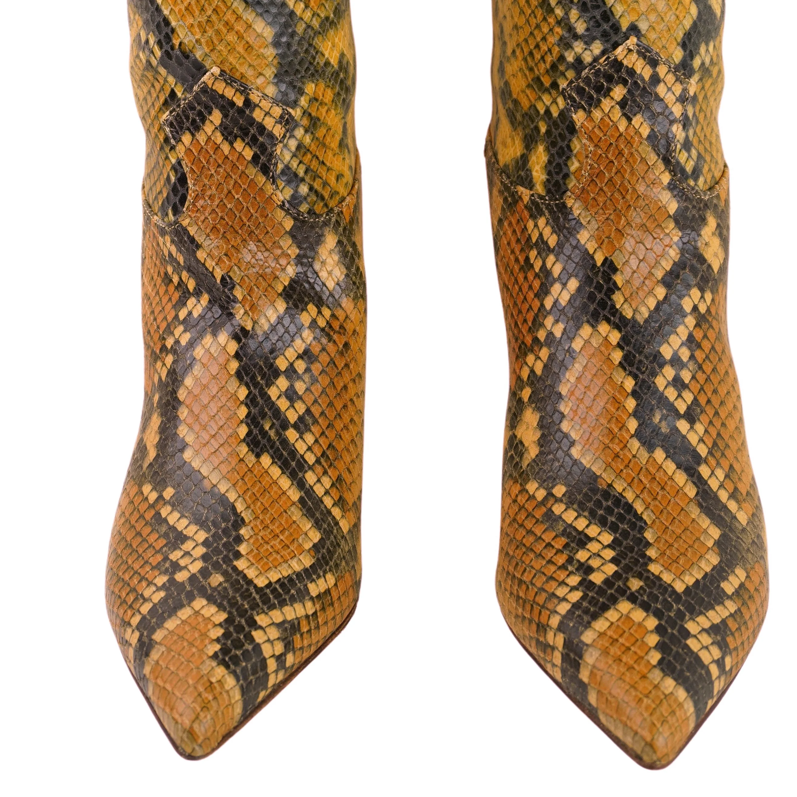 Ulla Johnson Carolina Thigh High Boots in Amber Python - Image 7