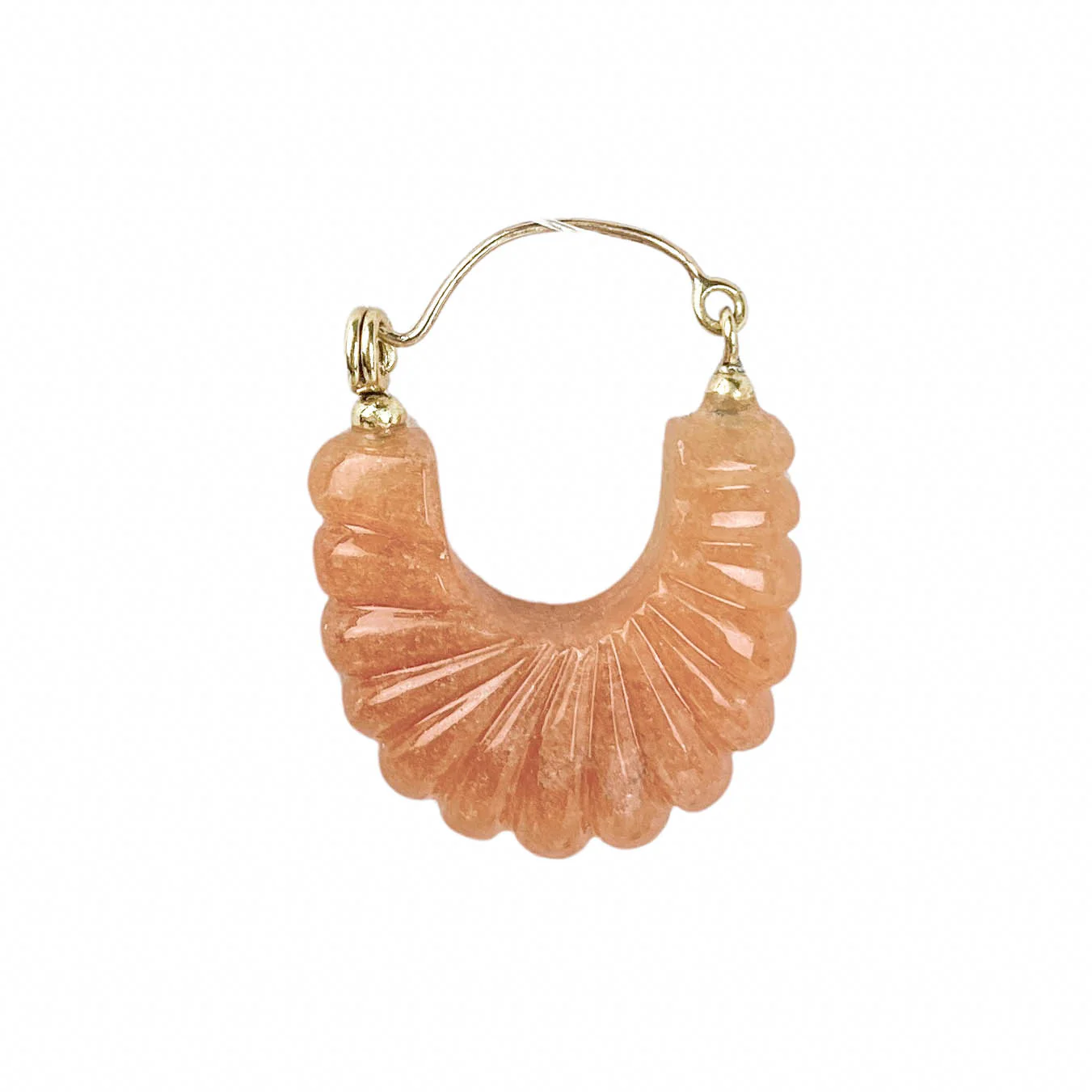 Ulla Johnson Earrings in Gold/Peach - Image 3