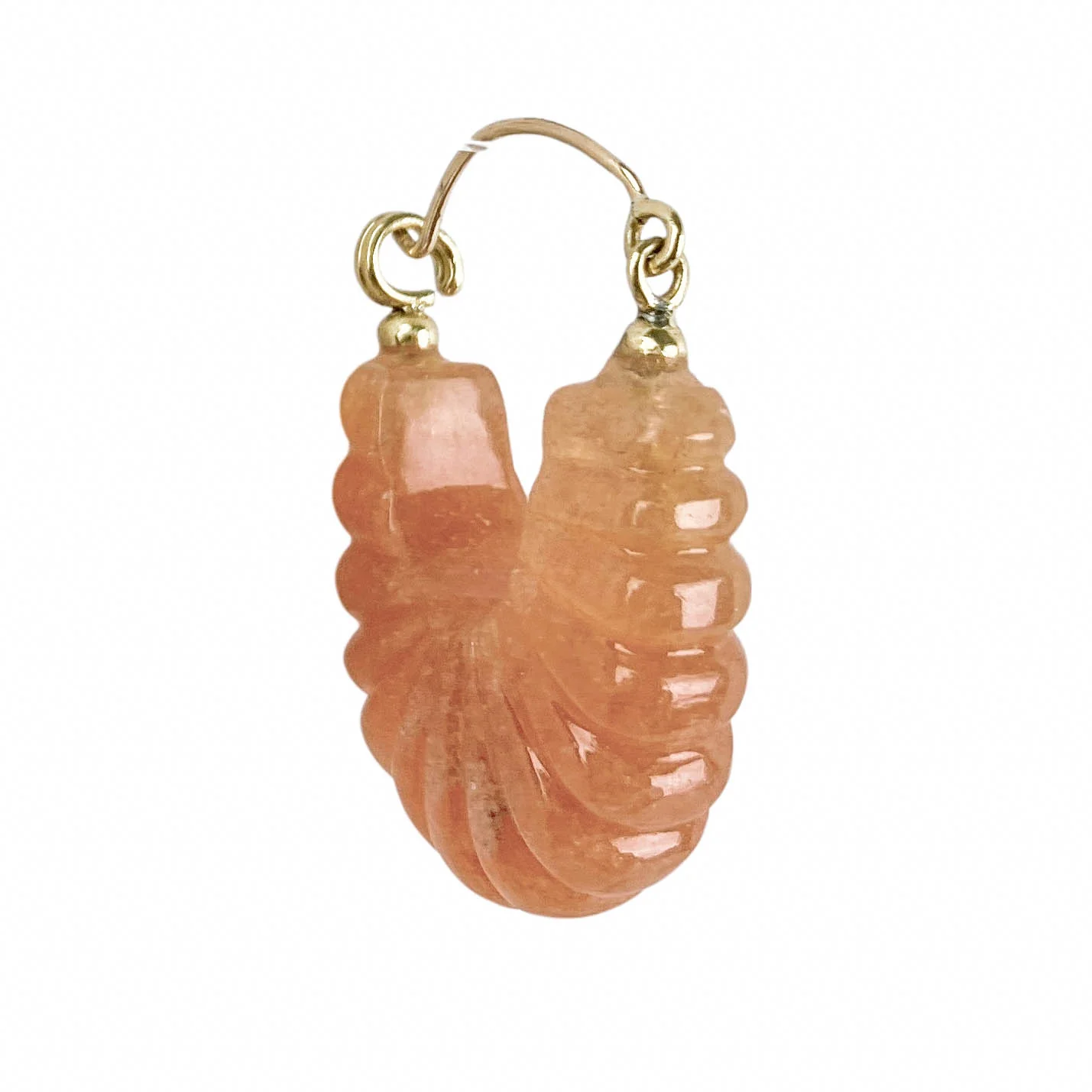 Ulla Johnson Earrings in Gold/Peach - Image 5