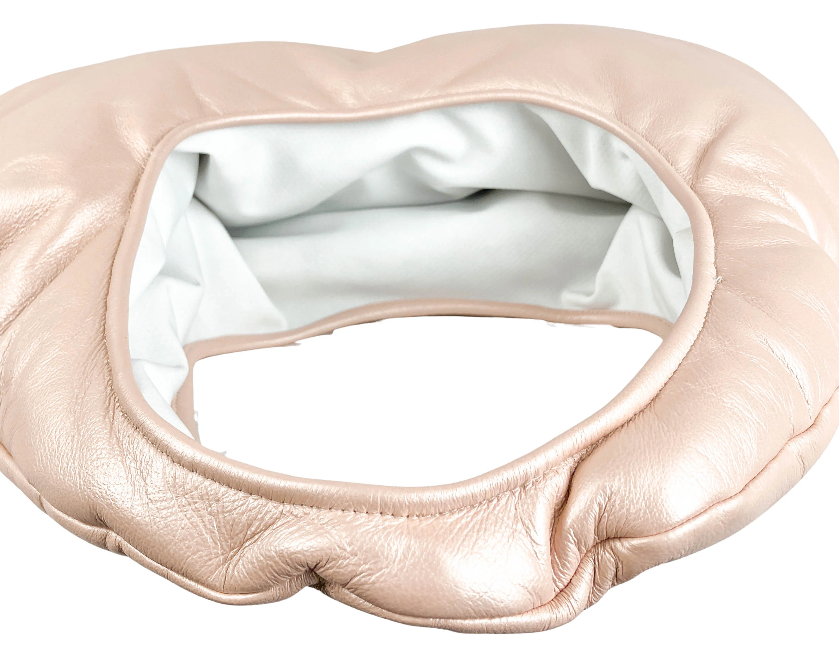 W 78th St Cloud Bag in Pearlized Pink - Image 4